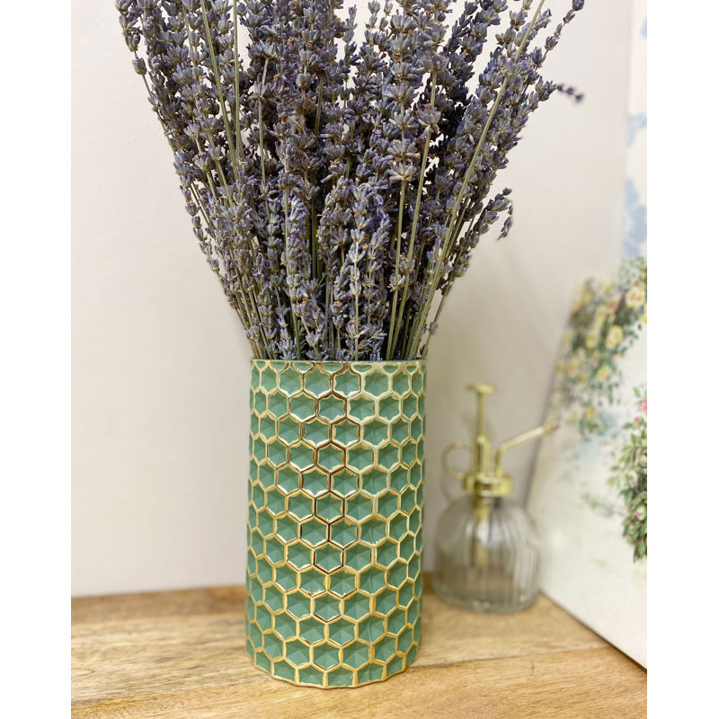 Amalija Glass Table Vase, Green