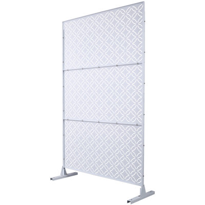 Outdoor & Indoor Privacy Screen Metal Privacy Screen 76" H×48" W
