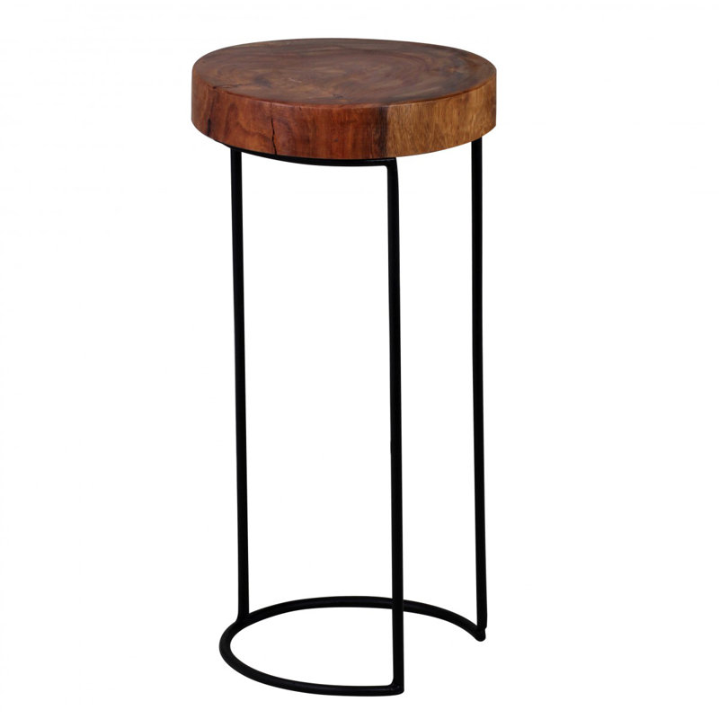 Walla Solid Wood Sled End Table, Sheesham