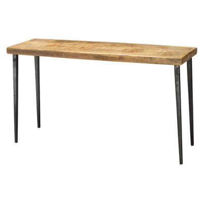 53'' Solid Wood Top Console Table