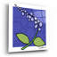 «Floral abstrait sur pervenche» par St. Hilaire Elizabeth-1839371299