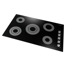 Cosmo 36 in. Electric Ceramic Glass Cooktop with 5 Burners, Dual Zone Elements, Hot Surface Indicator Light and Control Knobs