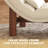 Faux Leather Upholstered Chaise Lounge with Headrest and Lumbar Pillow-1643796850