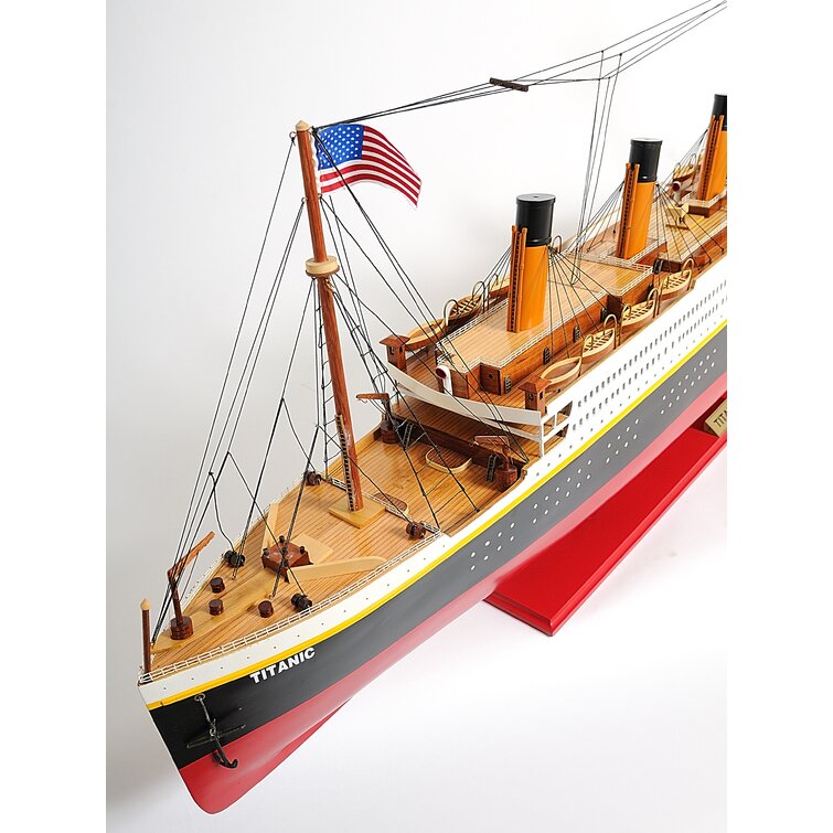 Old Modern Handicrafts X-Large Titanic Painted Model Boat