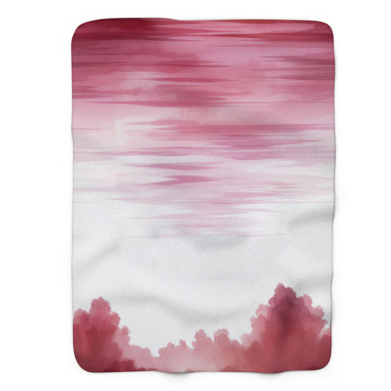 Couverture romantique en sherpa de qualité supérieure 1 pièce, Lit simple