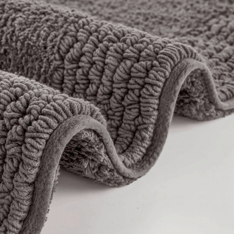 1 tapis de salle de bain réversible 100% coton touffeté à 3 000 g / m² 24 po x 60 po, Tapis de couloir 2 pi x 5 pi