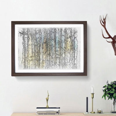 Sunlight upon the Trees in Abstract - Framed Print