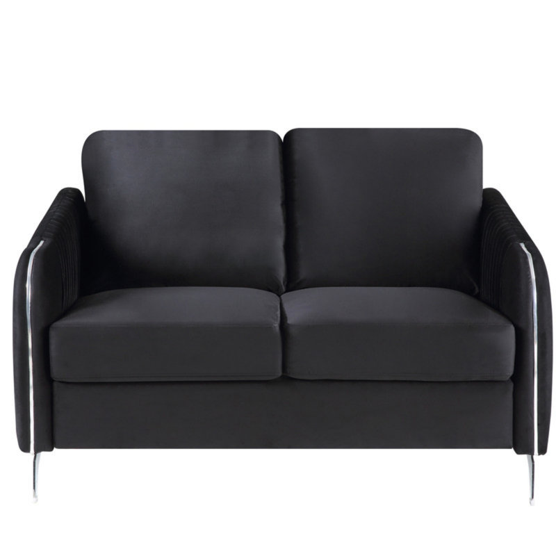 Causeuse moderne en velours Hathaway