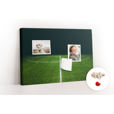 Wall Mounted bulletin board print wall art notice boards for office corkboard Football field