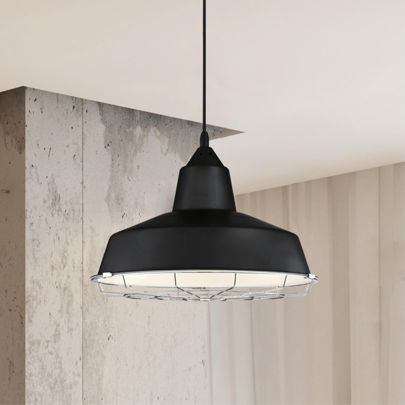 Luminaire suspendu en forme de dôme à 1 lumière DEL Osino, L 12,25 po