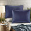 Ensembles de literie réversible surdimensionnés bleu marine, microfibre de polyester avec rembourrage hypoallergénique pour lit double / grand