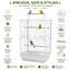 High Perch Tall Top-Opening Bird Cage with Twin Perches | Little Friends