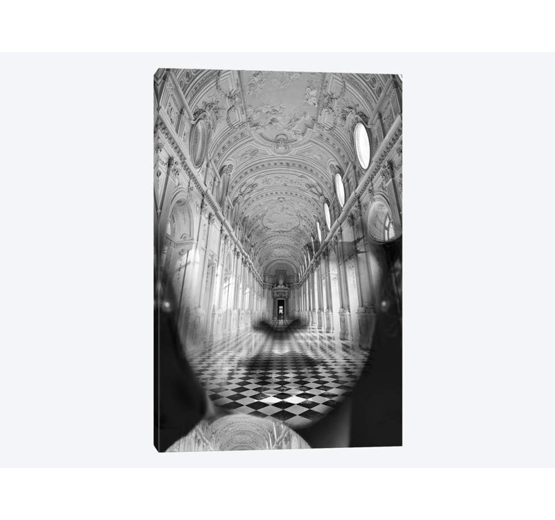 « alcazar », impression sur toile, H 18 po x l 12 po x P 1,5 po, Toile tendue, Pas de tapis