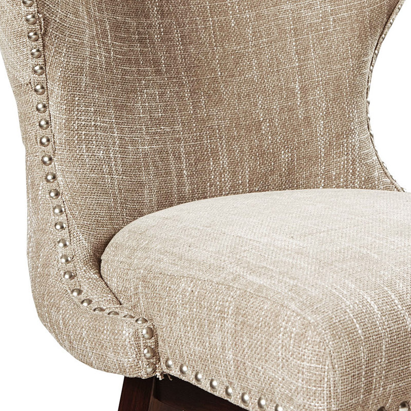 Tabouret de comptoir pivotant, chaise d'appoint et chaise de salon Hakimah, Chameau, Espresso