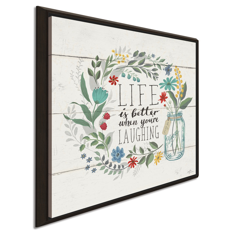 «Blooming pensts I», reproduction d'art textuel, H 39,5 po x l 39,5 po x P 2 po, Cadre flottant espresso
