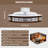 22.4" Ceiling Fan with Remote Control and LED Lights