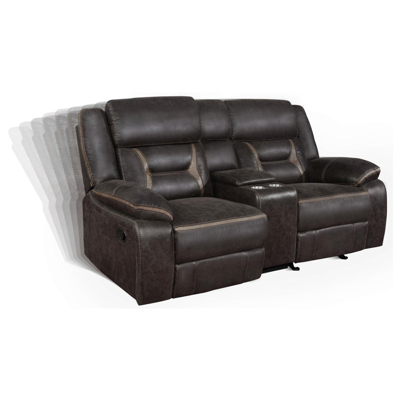 Causeuse inclinable Rether, Brun