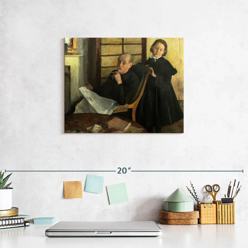 Henri Degas et la nièce Lucie Degas, H 8 po x l 10 po