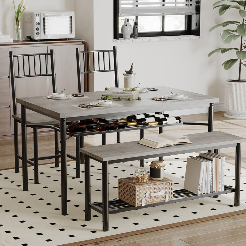 Dining Set, Gray, Gray