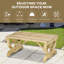 Sungu Solid Wood Fir Outdoor Bench