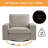 40.16'' Chenille Square Arm Sofa-1272337884