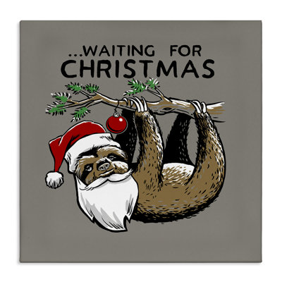 «Santa Christmas Sloth Canvas» par Jedco Brands, Inc.
