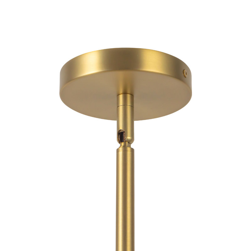 Briar 37-in Black Chandelier, Brushed Gold