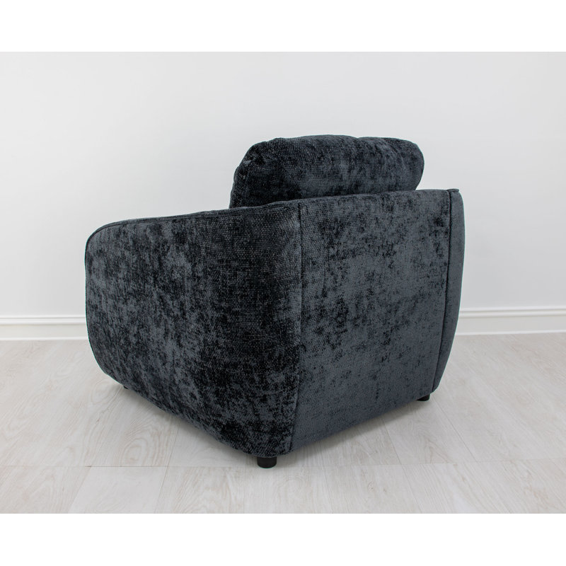 Adale Club Chair, Midnight Blue Black