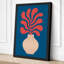 Modern Coral Arrangement Mid-Century 1 Piece Wrapped Canvas Wall Art-278328156-278328166