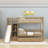 Twin Over Twin Bunk Bed With Slide And Storage Staircase-675417308