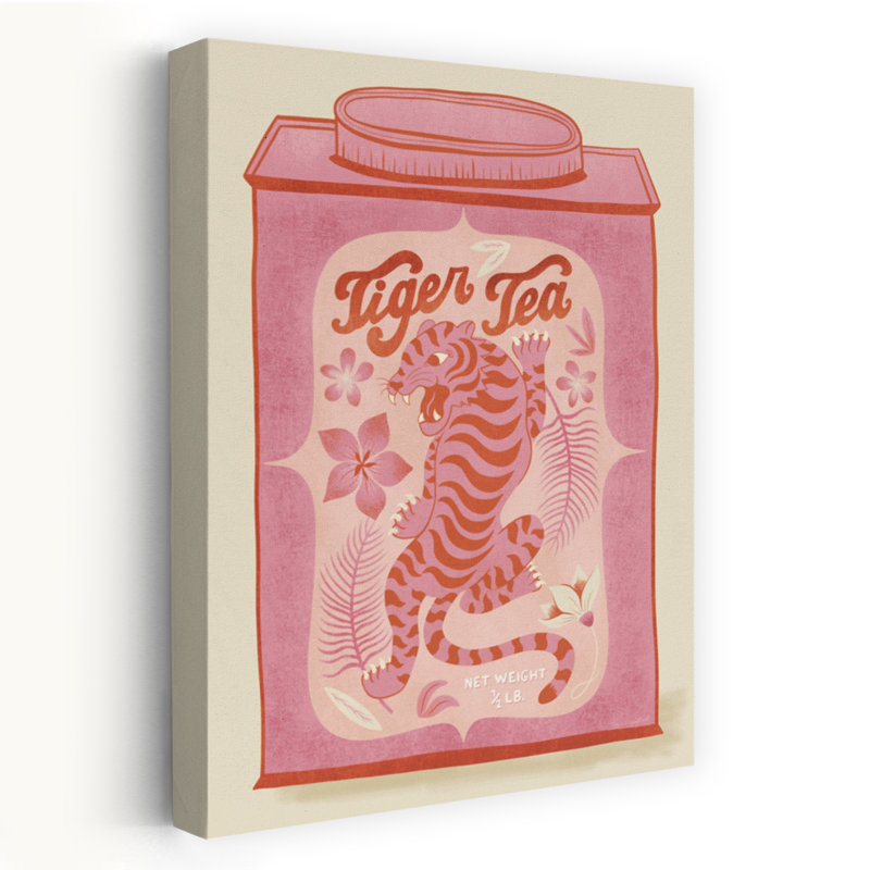 Art contemporain, art rétro de tigre, H 24 po x l 16 po