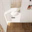 Meuble-lavabo à fermeture en douceur avec lavabo