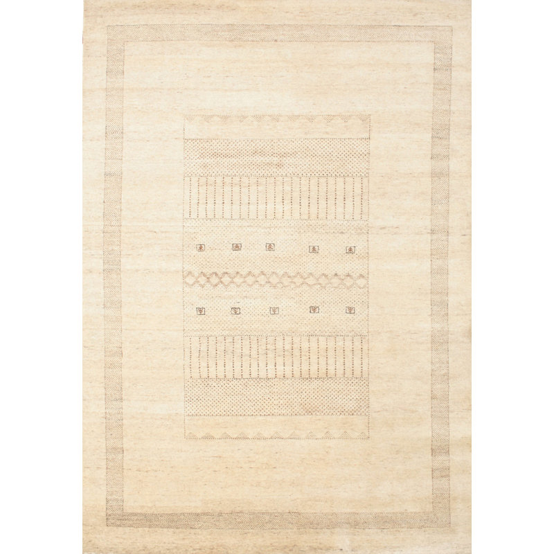 Tapis crème / brun Lake Macquarie, Rectangle 5 pi x 7 pi