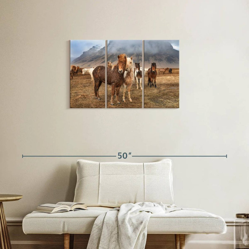 Brampt, chevaux incroyables de l'Islande, H 20 po x l 33 po
