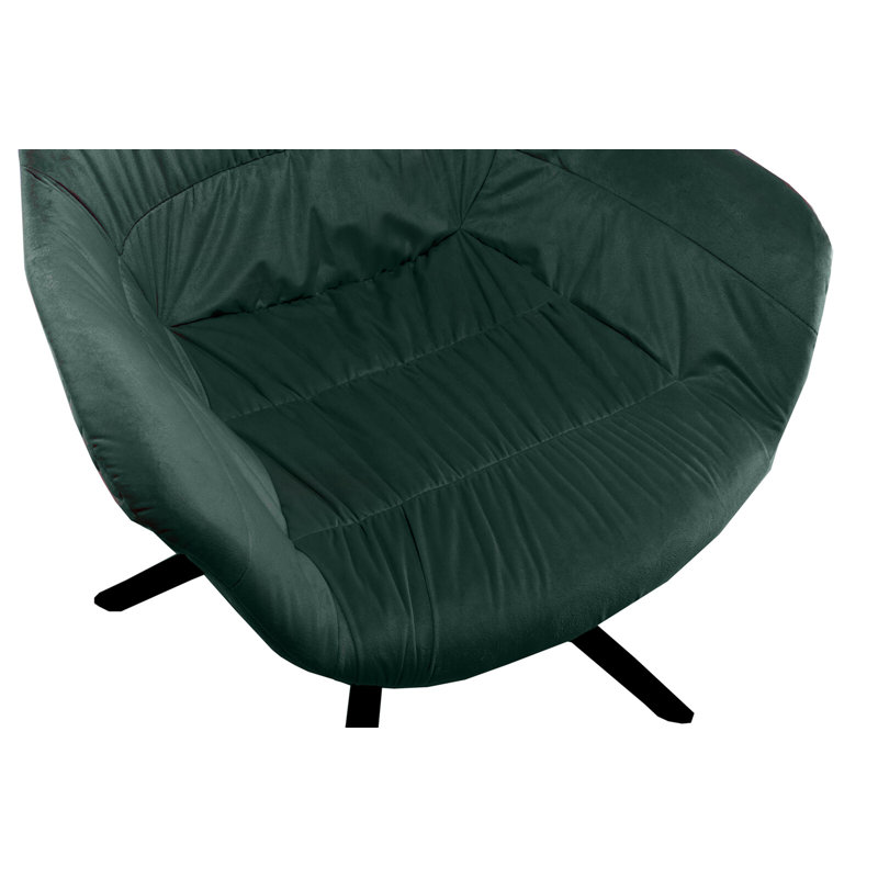 Aiden Upholstered Swivel Armchair, Fir Green