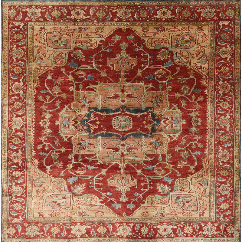 Oriental Indoor Rug, Square 3'