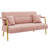Maddison 56.5'' Upholstered Sofa with Two Pillows-671755038
