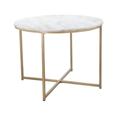 Allicia Round Metal Base Dining Table