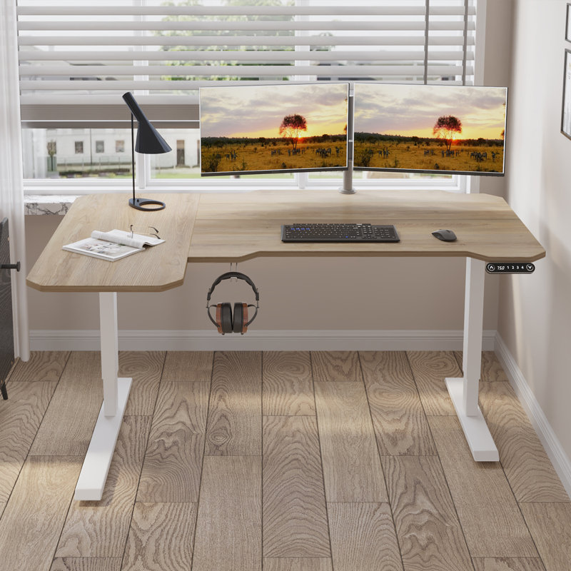 Daycia L-Shaped Height Adjustable Standing Desk