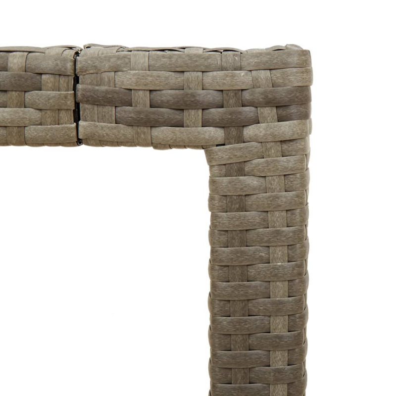 Parvathy Rectangular Outdoor Dining Table , 150cm cm W 90cm cm D, Grey