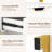 2PCS Bookshelf w/ 2 Storage Drawers Sturdy Metal Frame Anti-toppling Devices-207864266