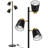 67" Tree Floor Lamps for Living Room, Modern Standing Floor Lamp for Bedroom Study Office Decor, 3 Rotatable Light Heads,Bulbs Included