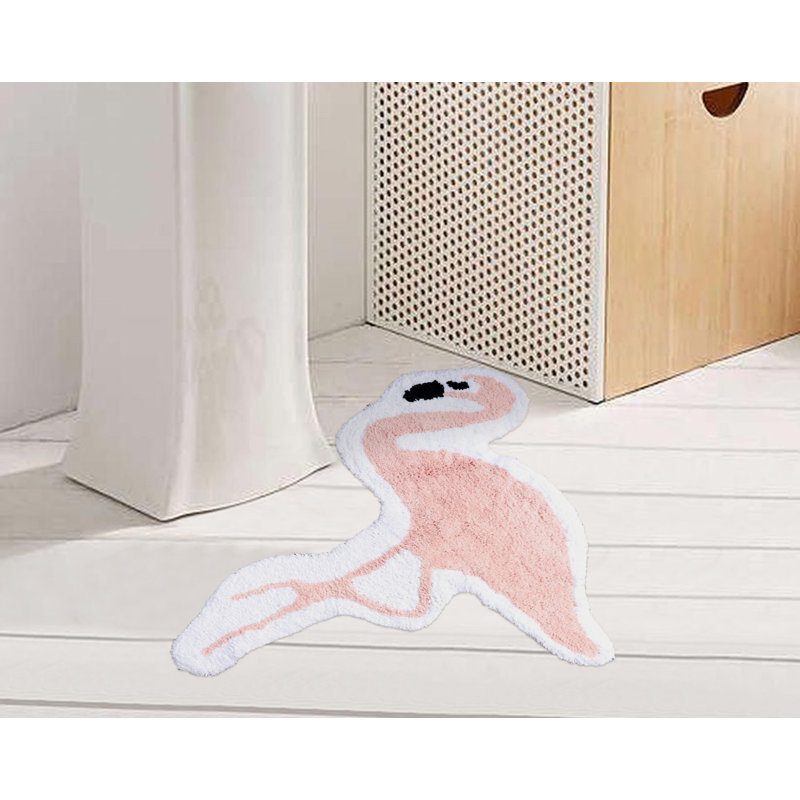 Tapis pour salle de bain Wellings, Rose