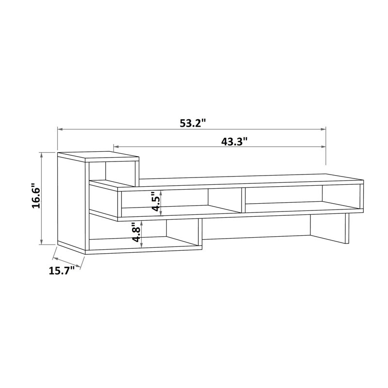 Armeen TV Stand for TVs up to 49", Oak