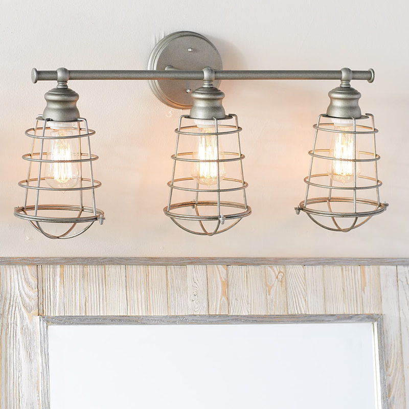 Diaundra 3 - Light Vanity Light, Galvanized