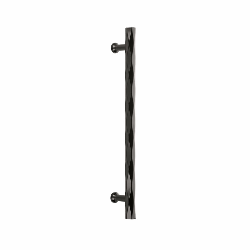 Poignée sur rail Emtek Sandcast Bronze (fixation dos à dos), Bronze huilé, 18 po d'un centre à l'autre