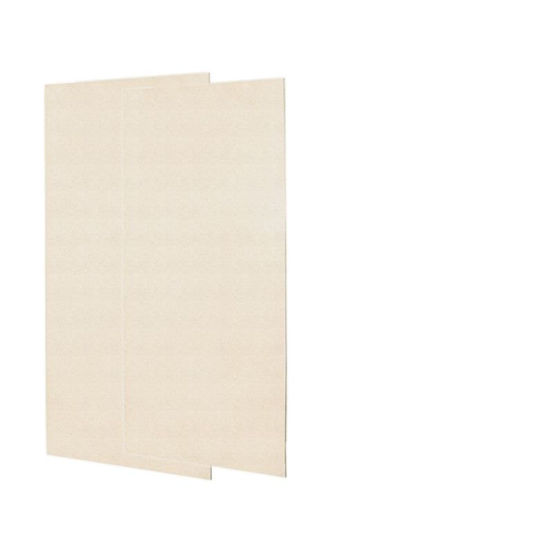 Solid Surface Two Panel Shower Wall, Tahiti Sand, 96" H x 36" W x 0.25" D
