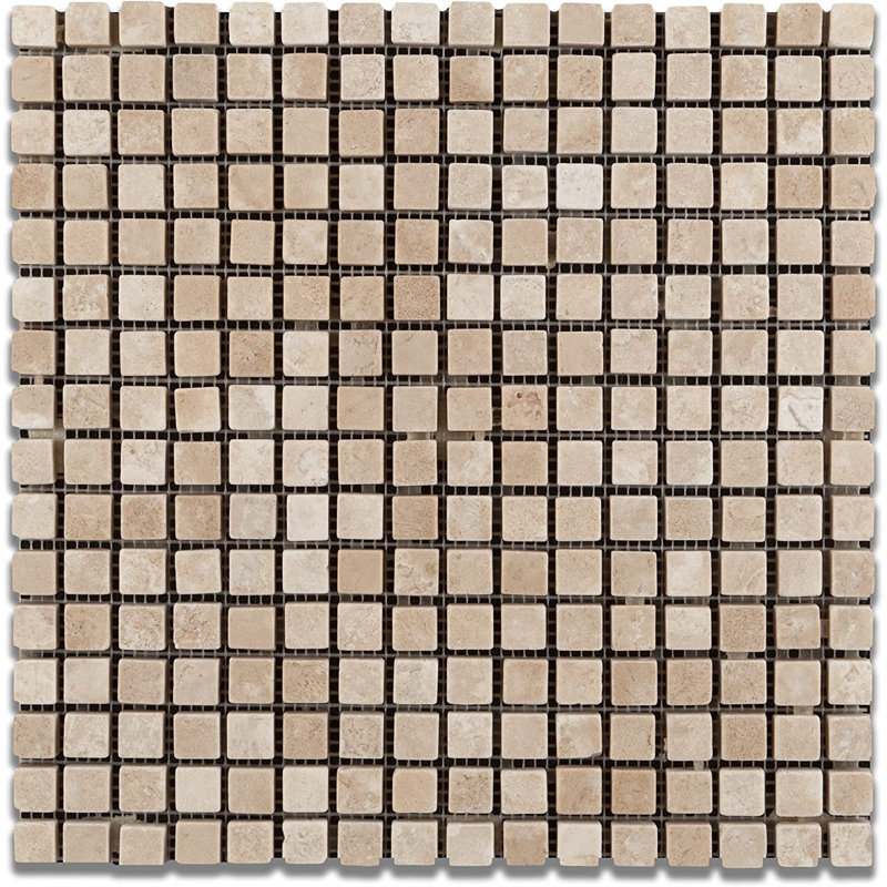 Carreau de mosaïque en travertin