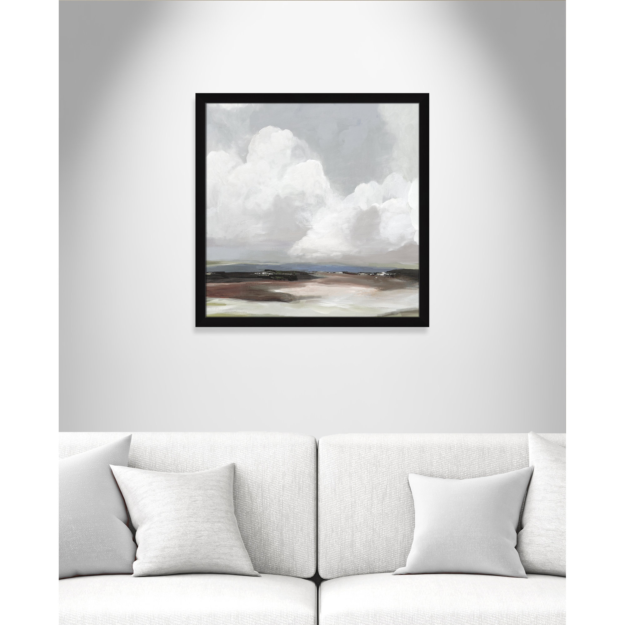 Morning Air - Picture Frame Painting Print, Black Framed, 28.5" H x 28.5" W x 1.12" D