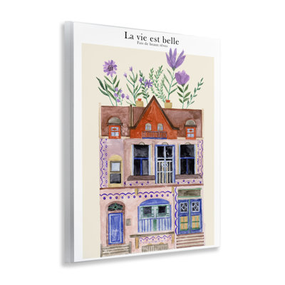  Blooming City Building Wall Plaque Art by Melissa Wang